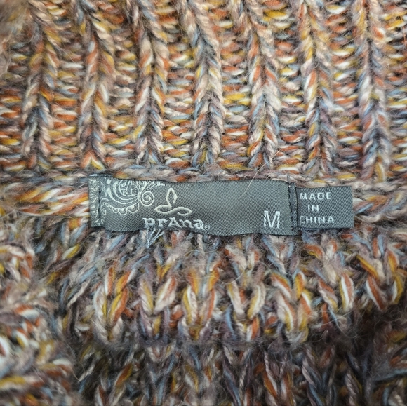 Prana Multicolor Muave Turtleneck Sweater Medium - Picture 4 of 11